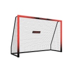 Hudora Bramka piłkarska Pro Tect 240 Advanced (wysokiej jakości, trwała, łatwy montaż) czerwona - 240x160x85cm